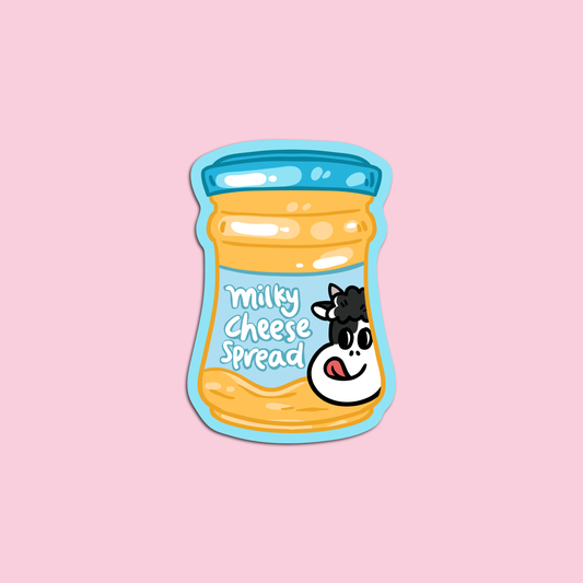 Milky Cheese Spread Condiments Sticker