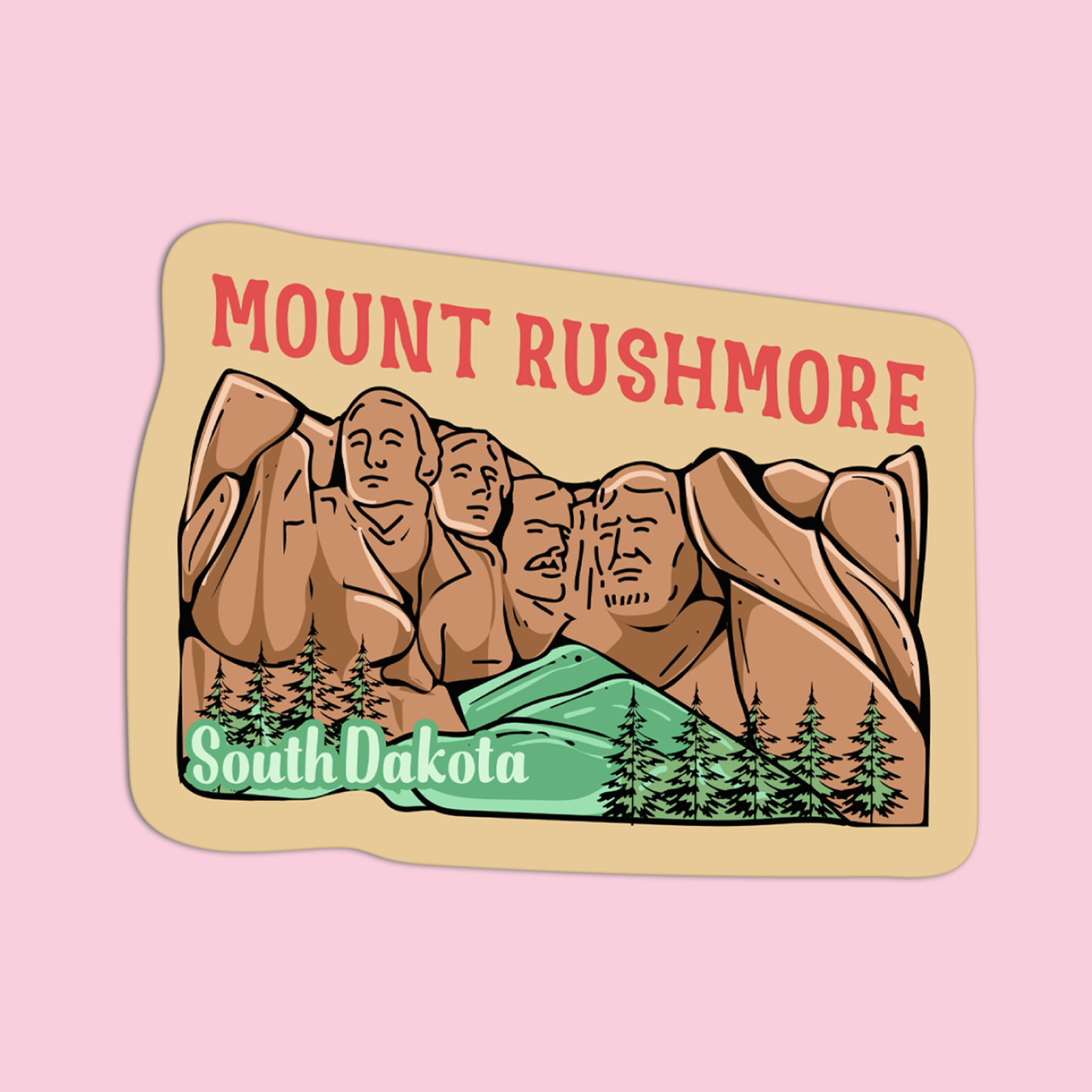 South Dakota Mount Rushmore Sticker