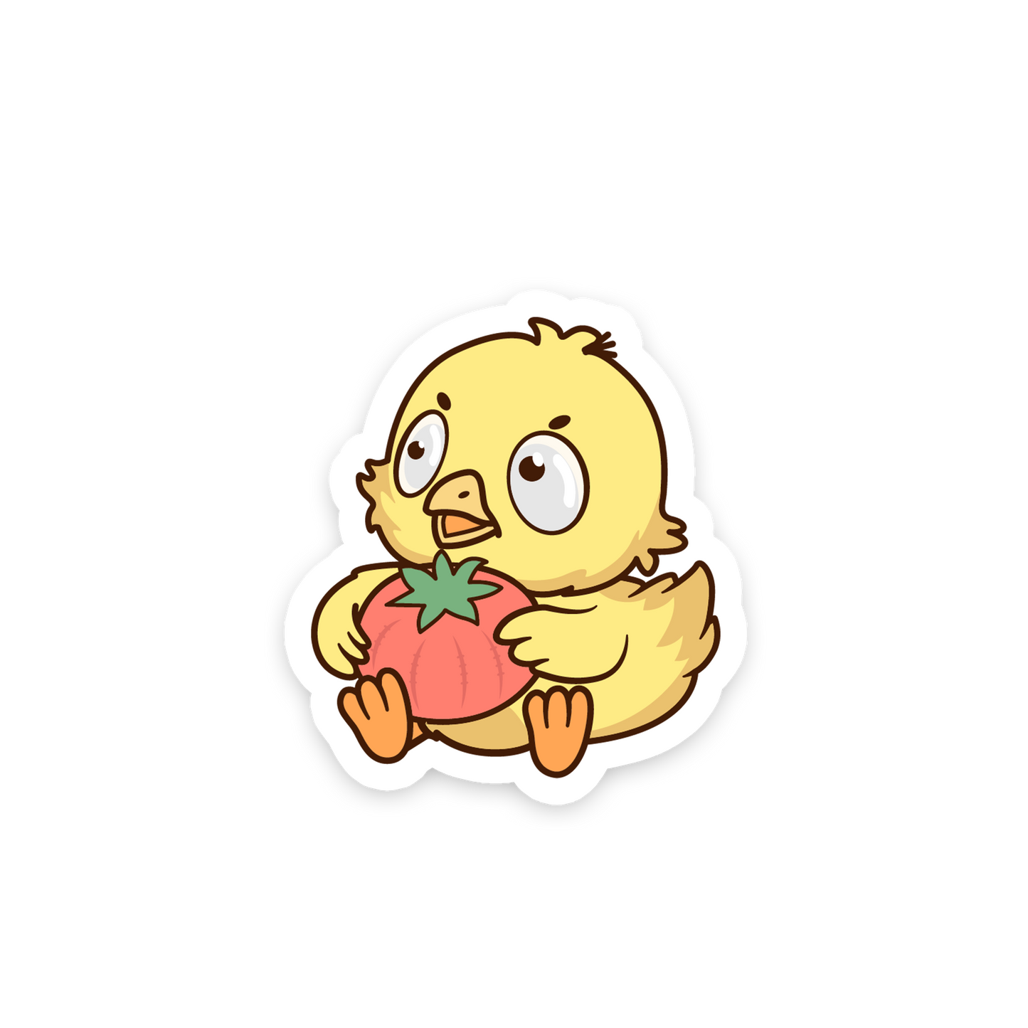 Baby Chick Pincushion Holder - Sewing Animals Sticker