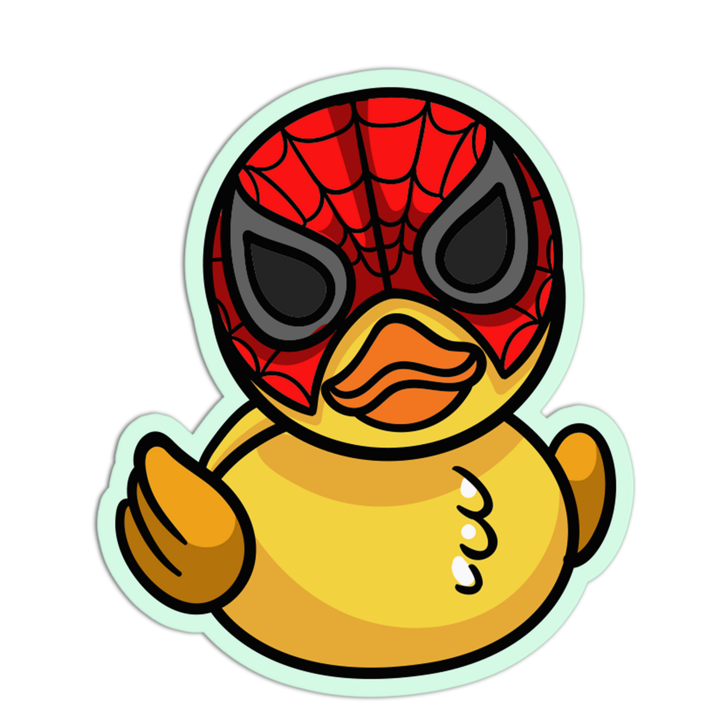 Spider-Rubber Duck Sticker