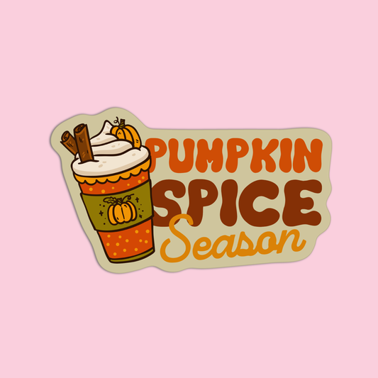 Pumpkin Spice Season Thanksgiving Sticker