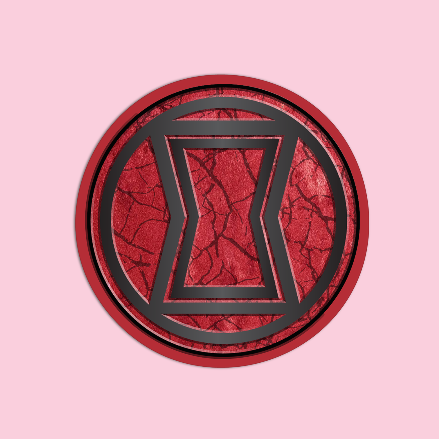 Black Widow Hero's Emblem Sticker