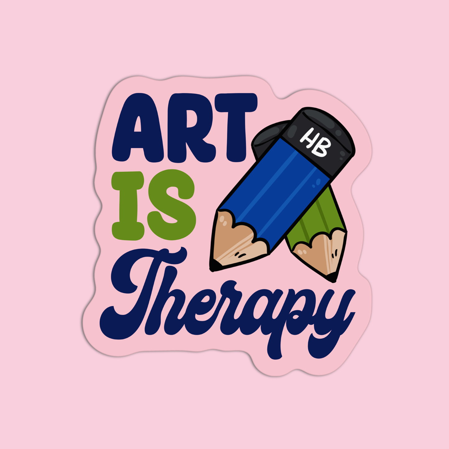 Art is Therapy Arts & Crafts Sticker