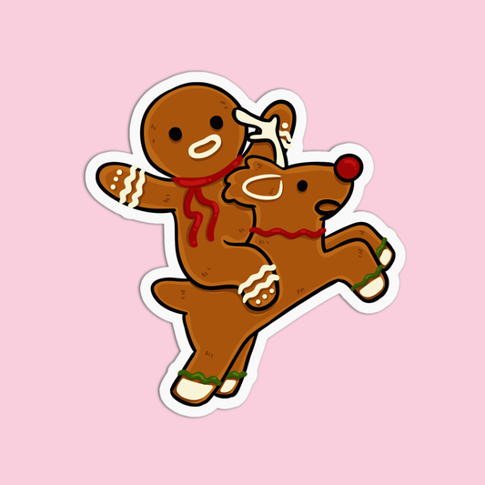 Gingerbread Christmas Sticker