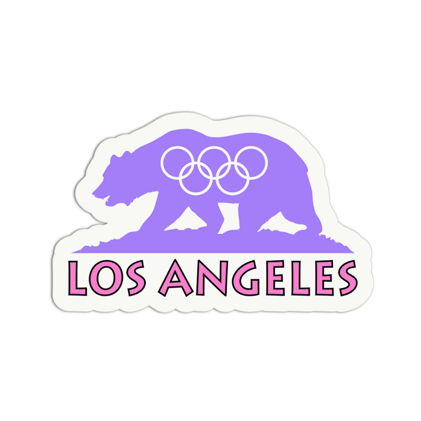 Lavender Grizzly 2028 Olympics Sticker