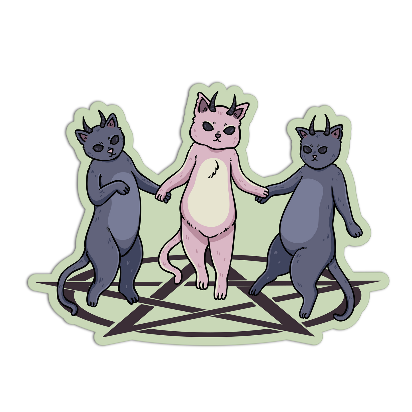 Kitten Coven Witch Craft Sticker