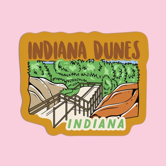Indiana Indiana Dunes Sticker