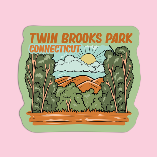 Connecticut Twin Brooks Park Sticker