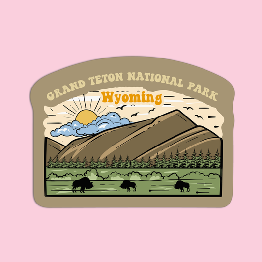 Wyoming Grand Teton National Park Sticker
