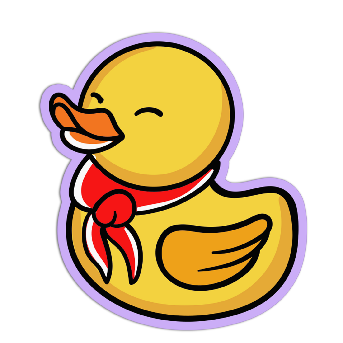 Happy Scout Rubber Duck Sticker