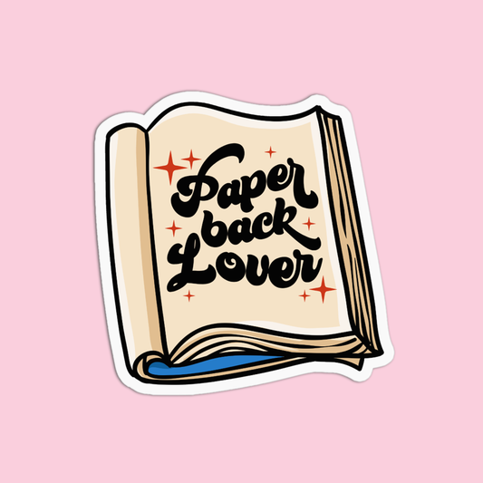 Paper back lover Books Sticker