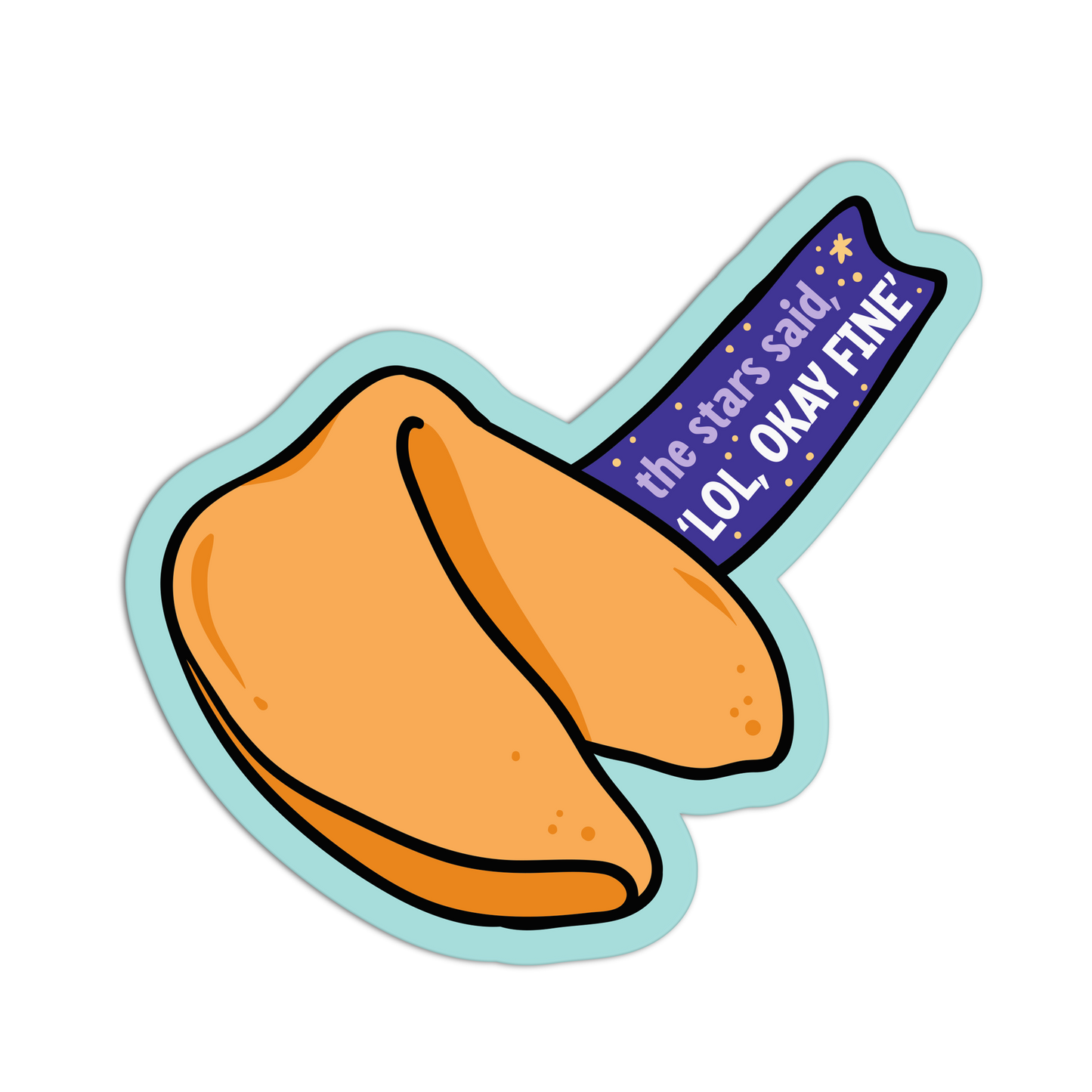 Reluctant Destiny Fortune Cookie Stickers