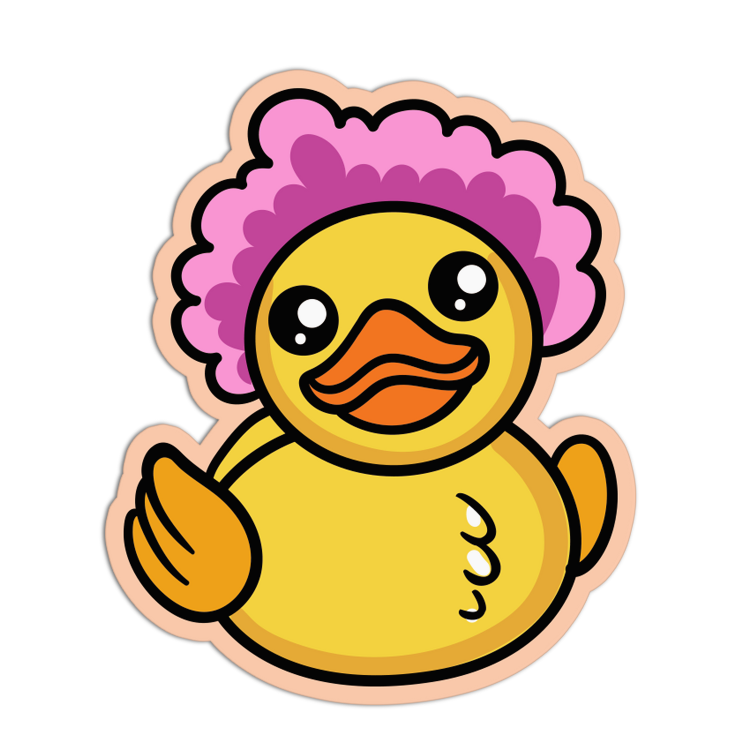 Bubbles Rubber Duck Sticker