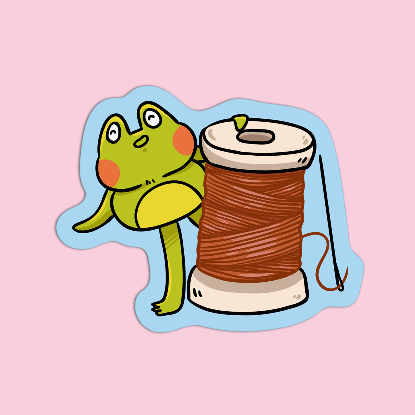 Frog & Thread Arts & Crafts Sticker