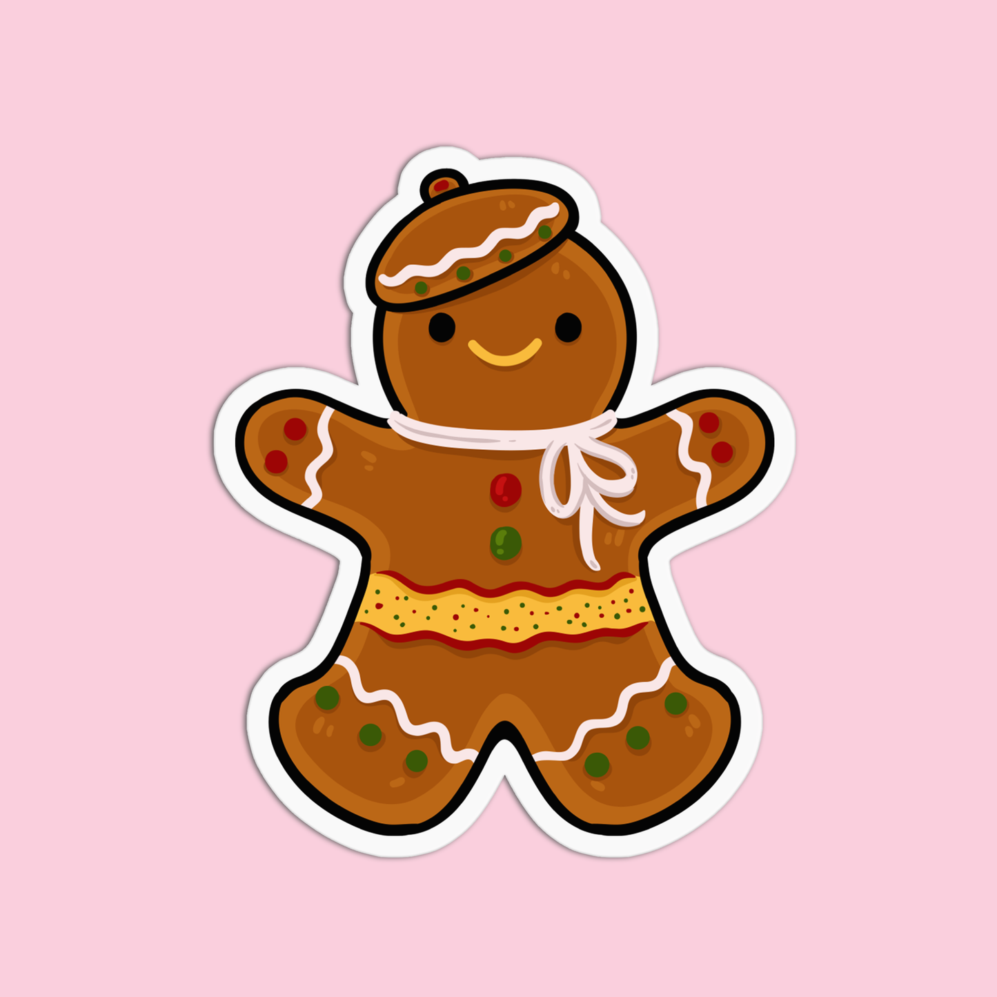 Gingerbread Christmas Sticker