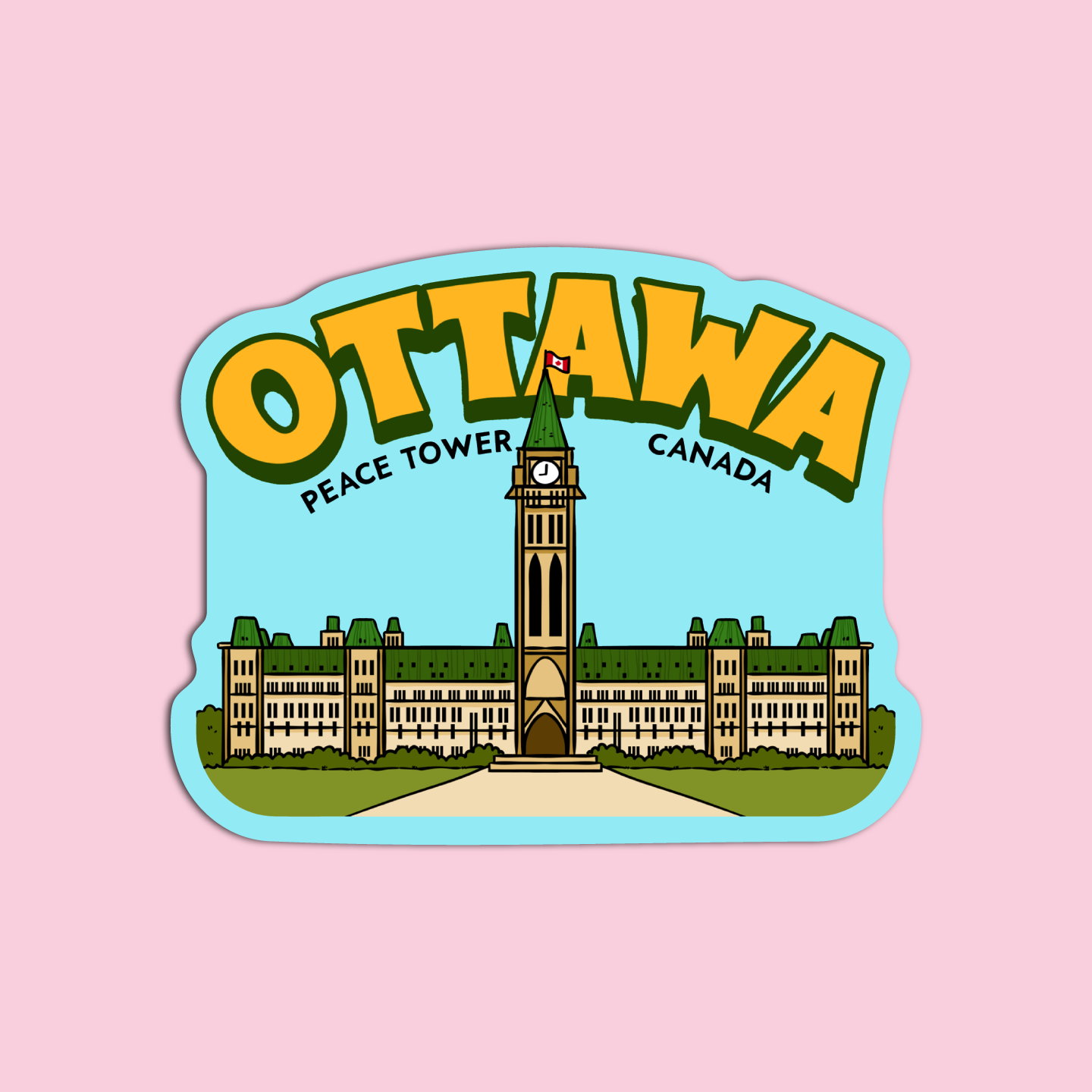 Ottawa Peace Tower Canada Sticker