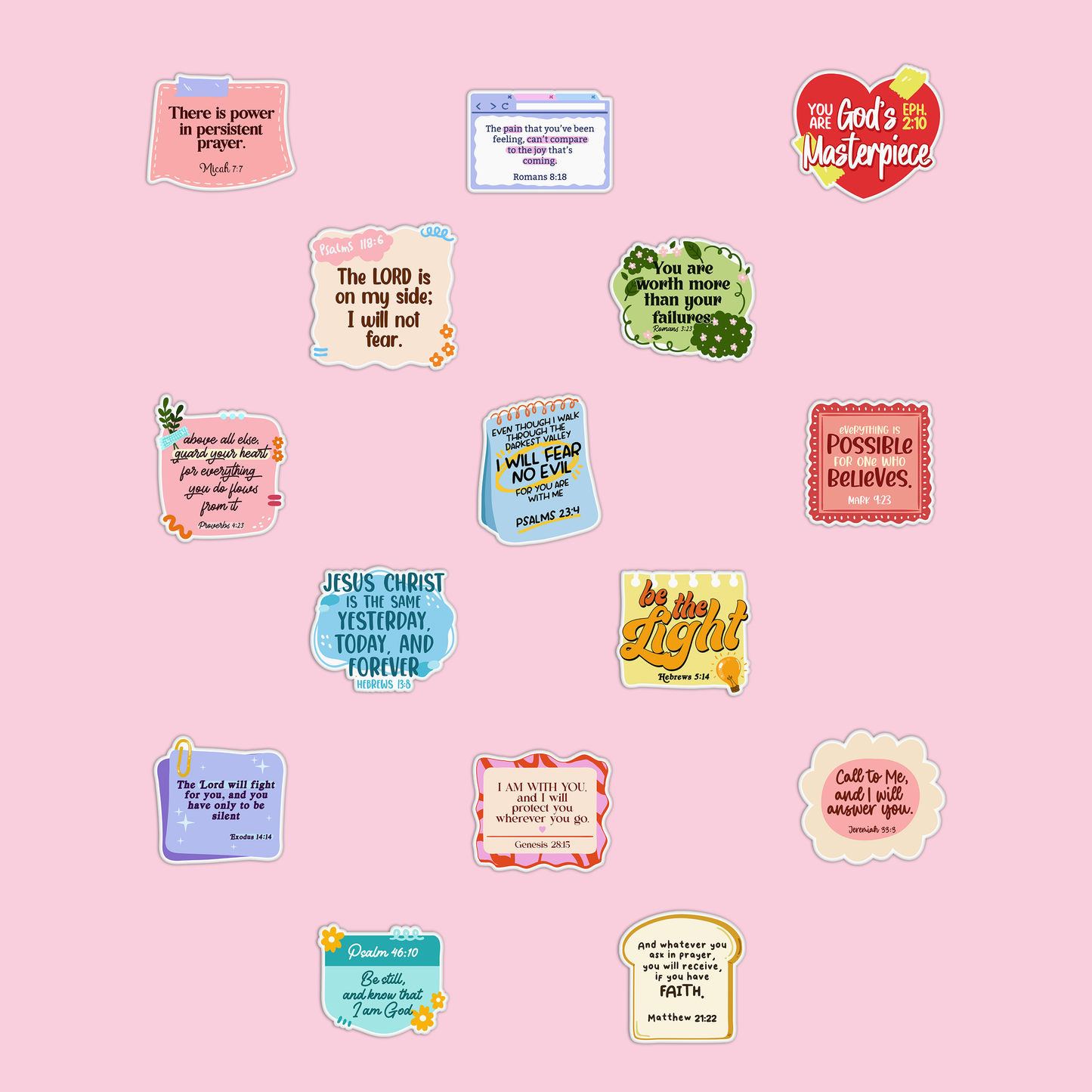 Bible Verse Sticker Pack