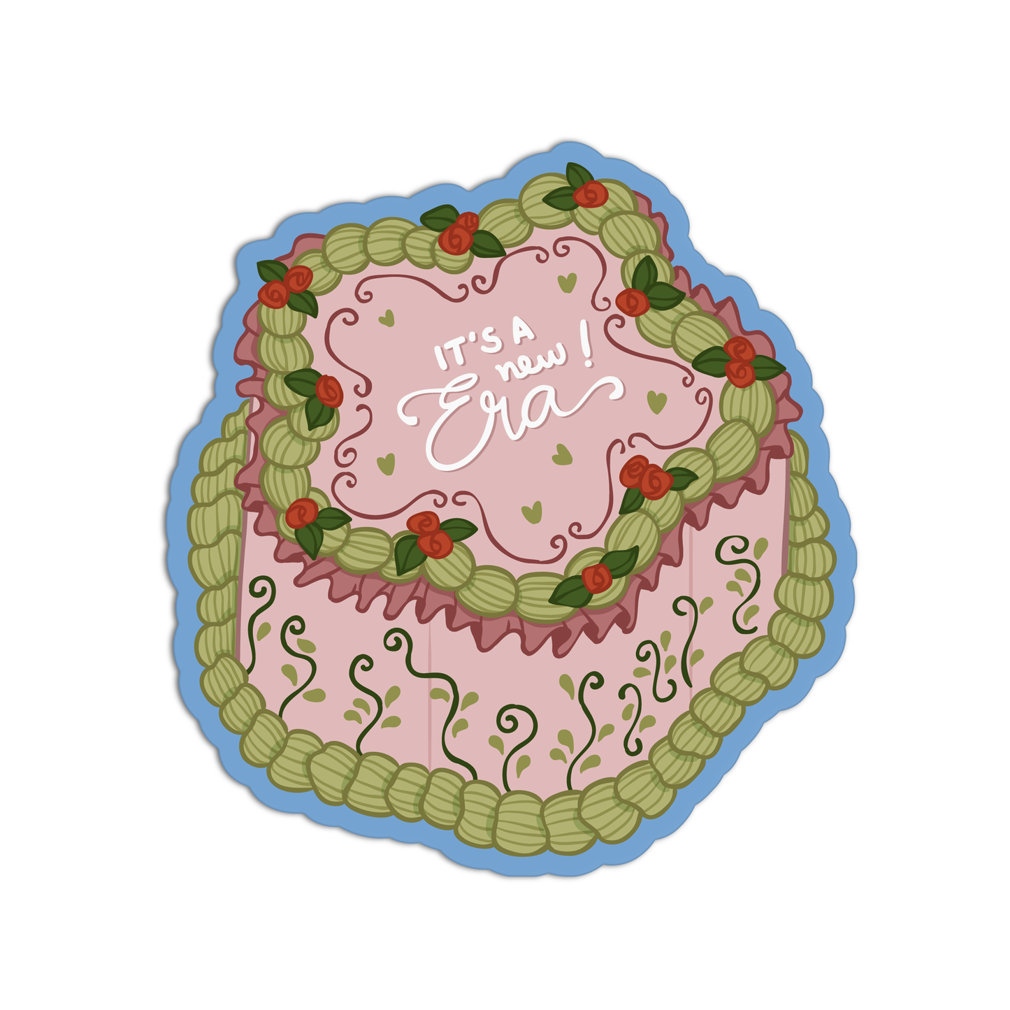 Garden Growth Cake Stickers