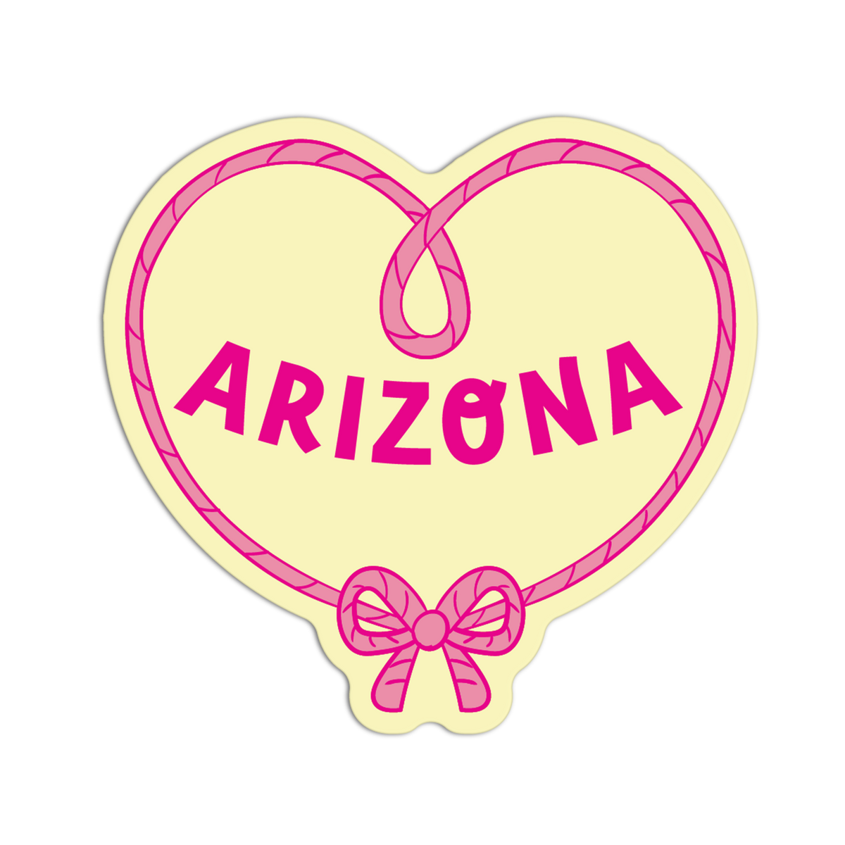 Lasso Heart - Coquette Arizona Sticker