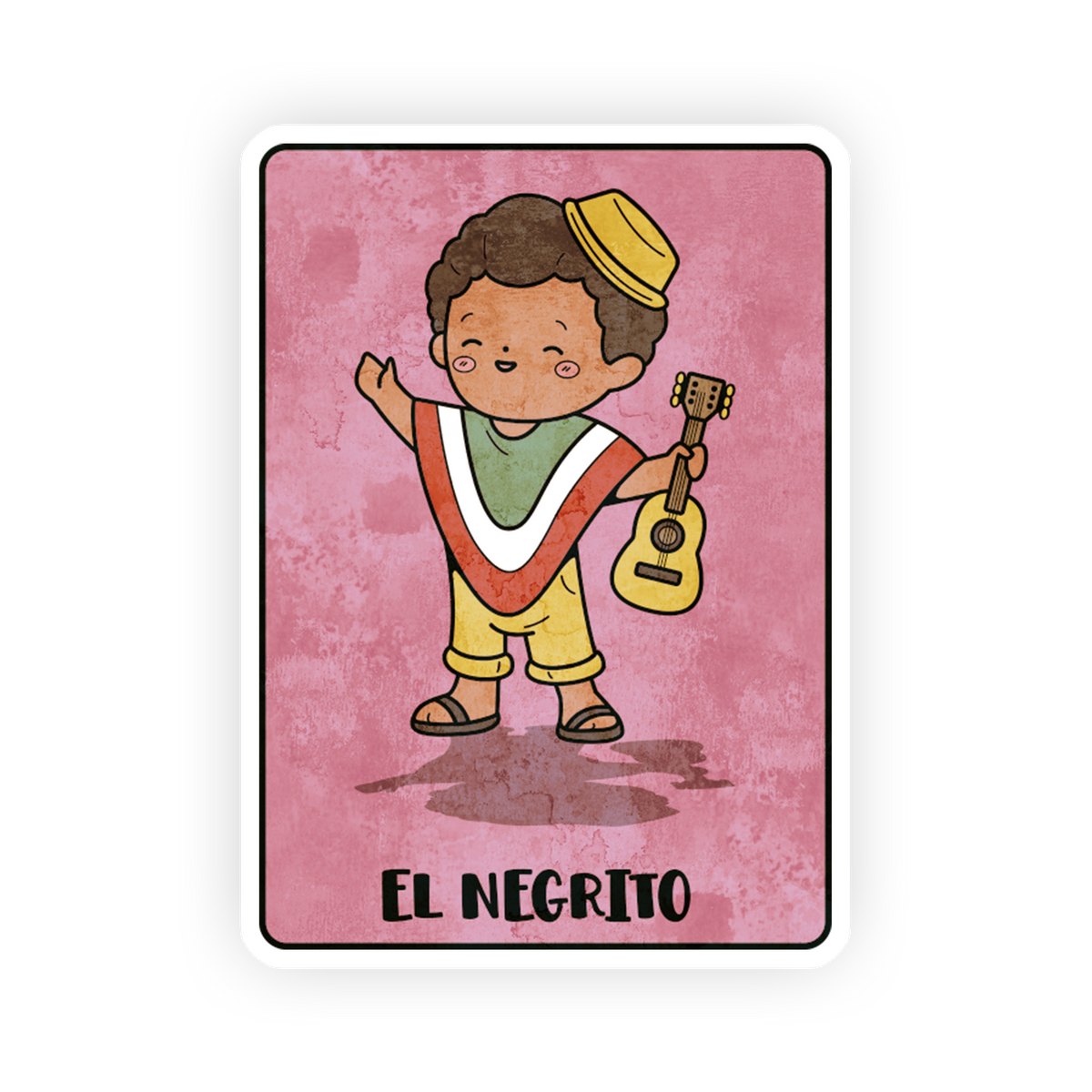 El Negrito - La Loteria Sticker