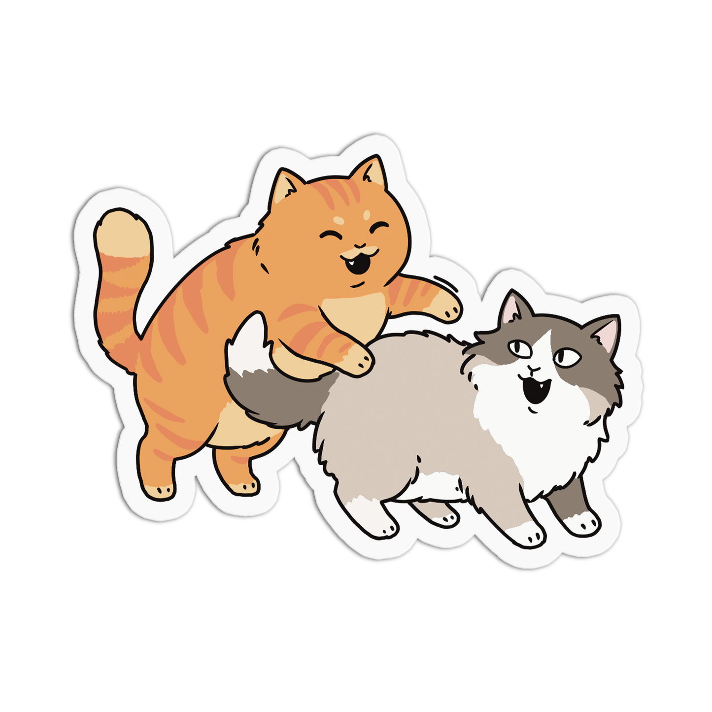 Pouncing Kitty Pals - El Gato Sticker