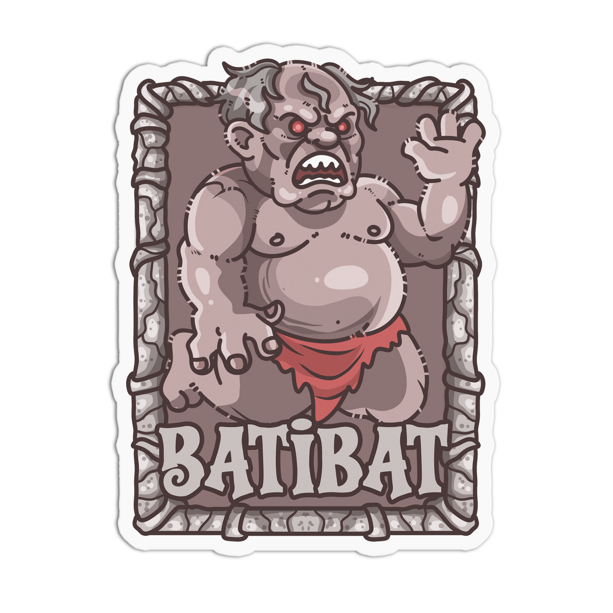 Grumpy Batibat - Filipino Creatures Sticker