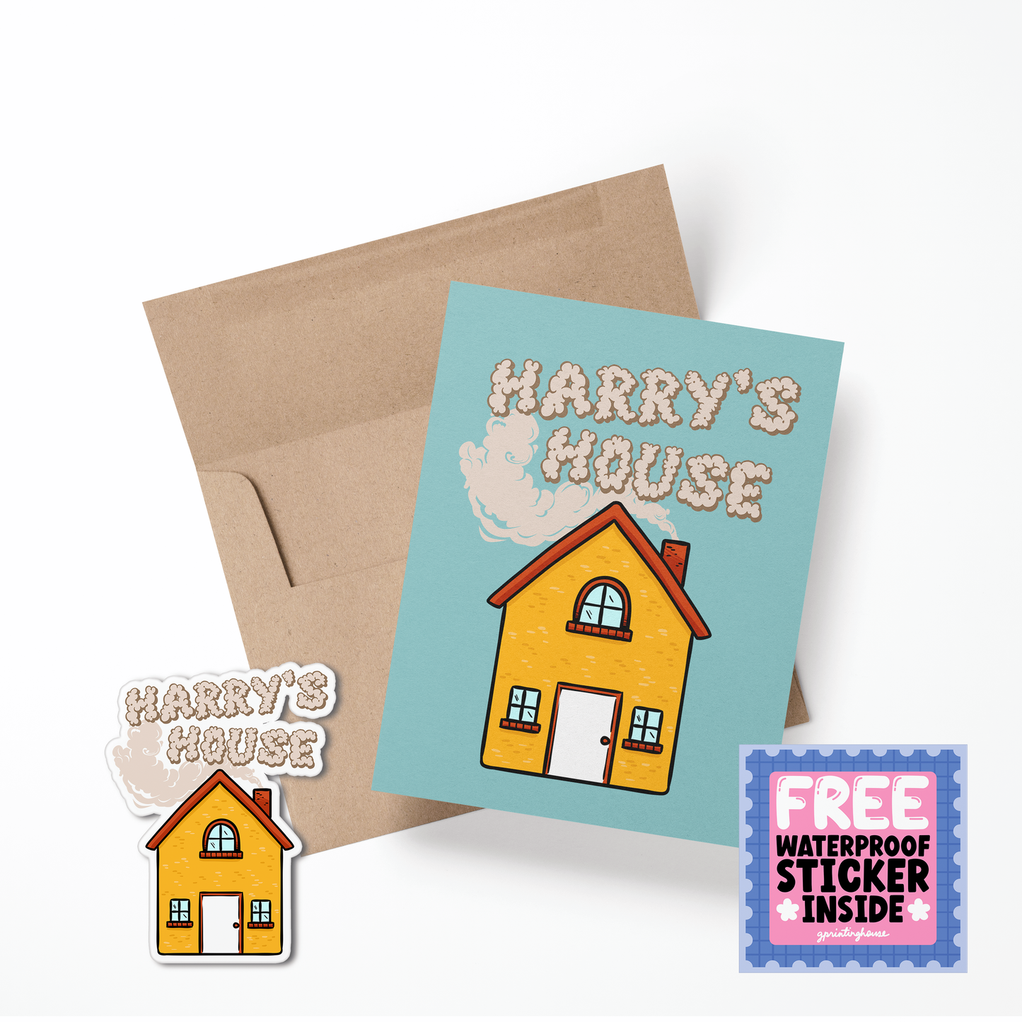 Harry's House Greeting Card with Stickers