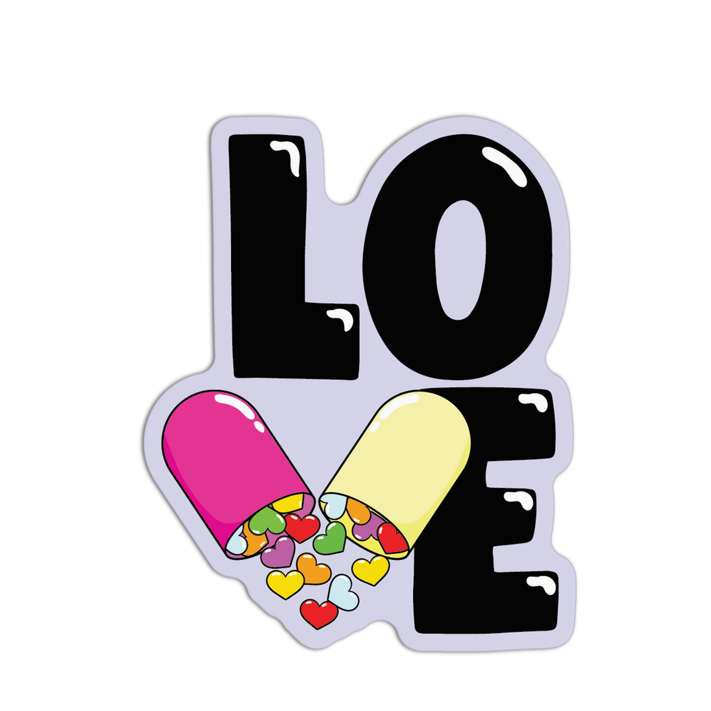 LOVE Medication Series Sticker