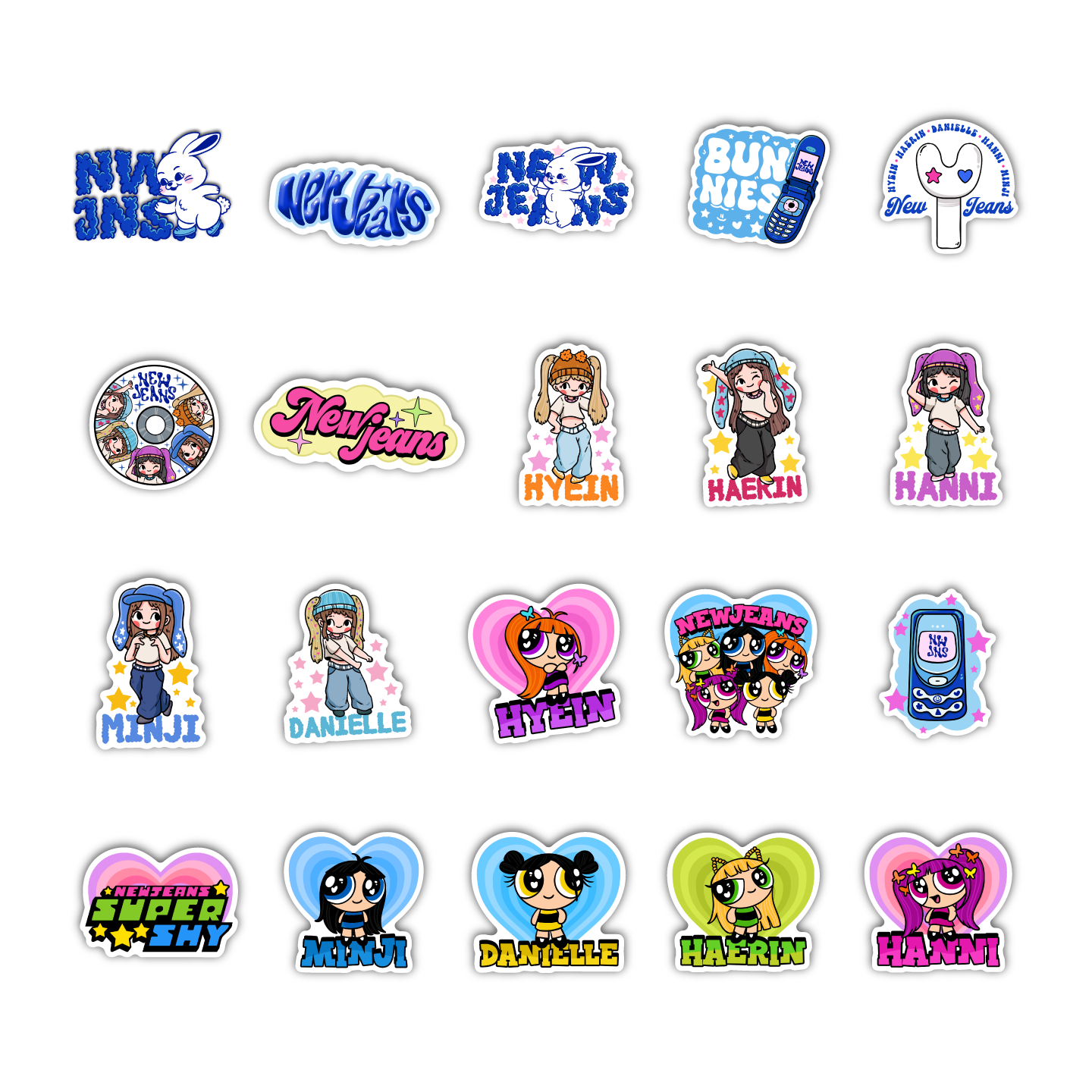 New Jeans Sticker Pack – GirlsPrintingHouse