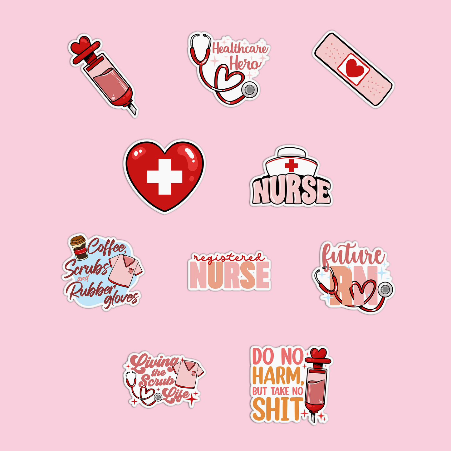 Nurse Sticker Pack