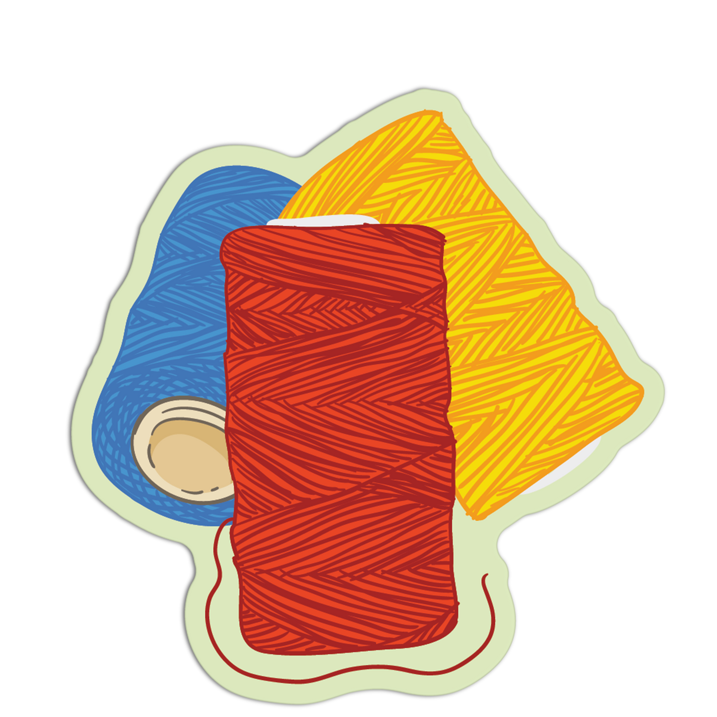 Tied Together Sewing Kit Stickers