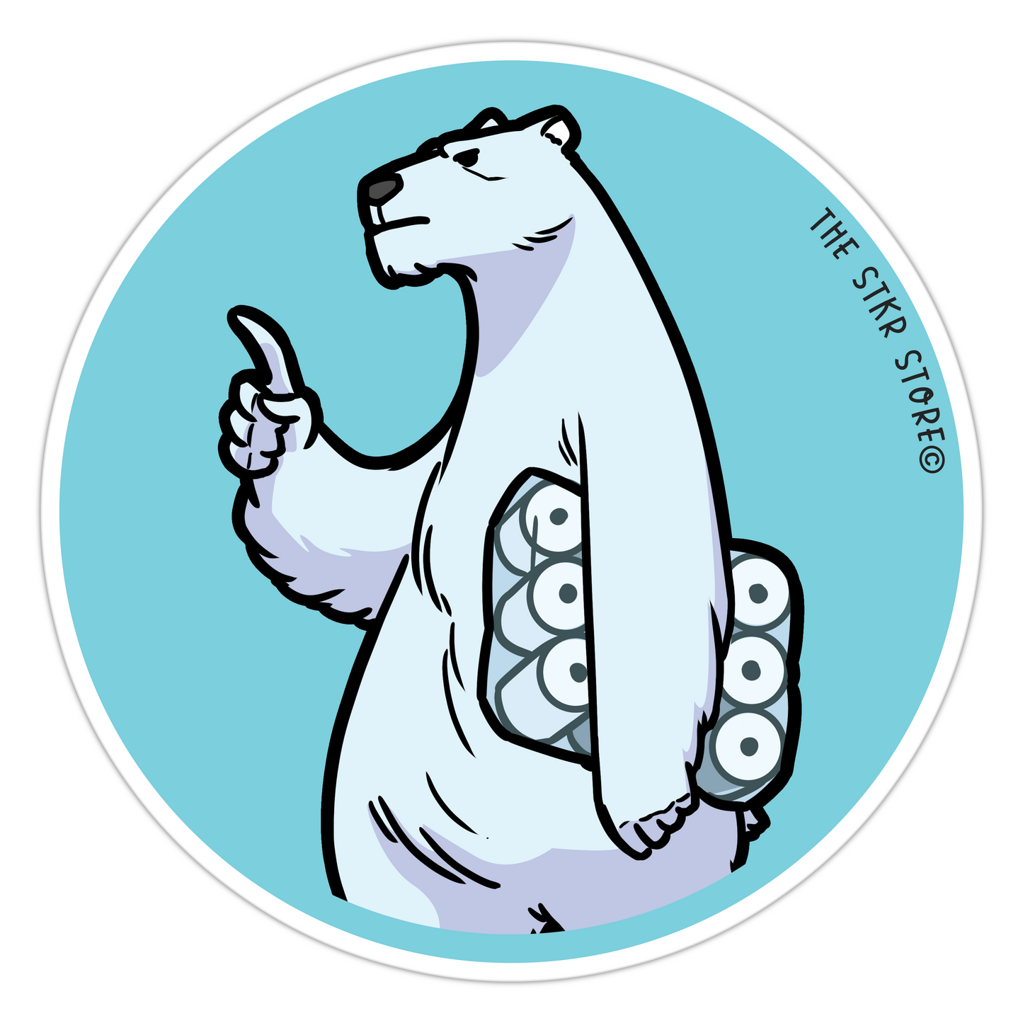 Polar Paper-Pro Supermarket Animal Stickers