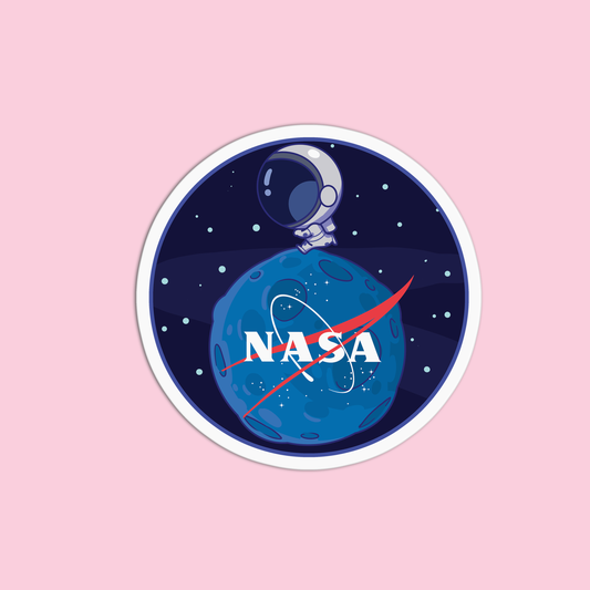 NASA & Astronaut Space One Sticker