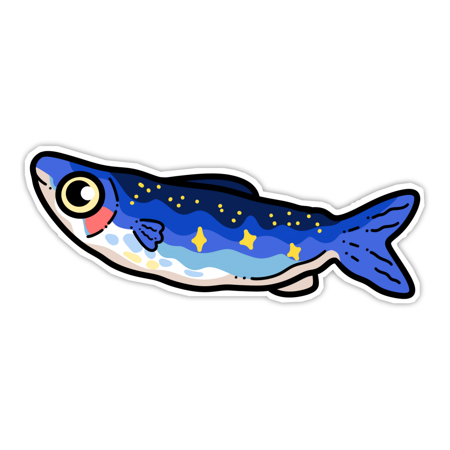 Midnight Constellation Sardine Sticker