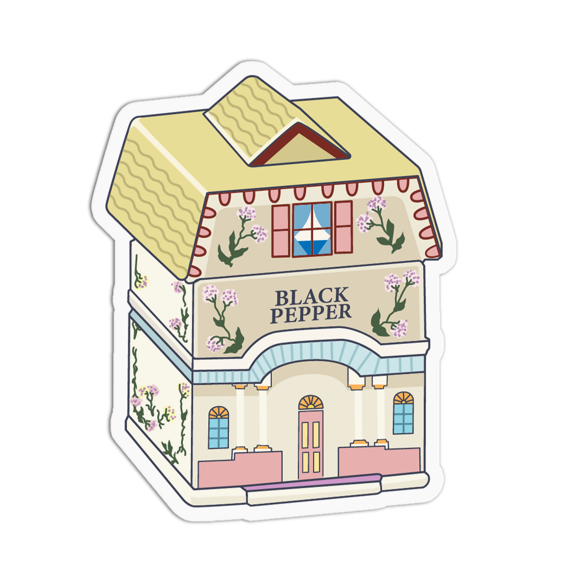 Black Pepper - Spices Village Sticker