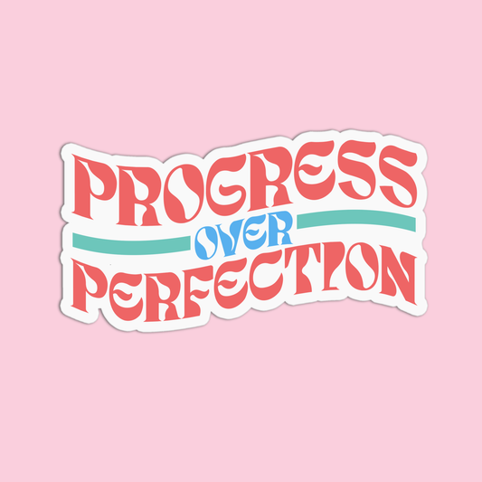 Progress Over Perfection Teacher Stickers