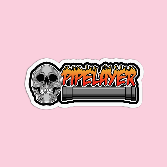 Pipelayer Utility Worker Sticker