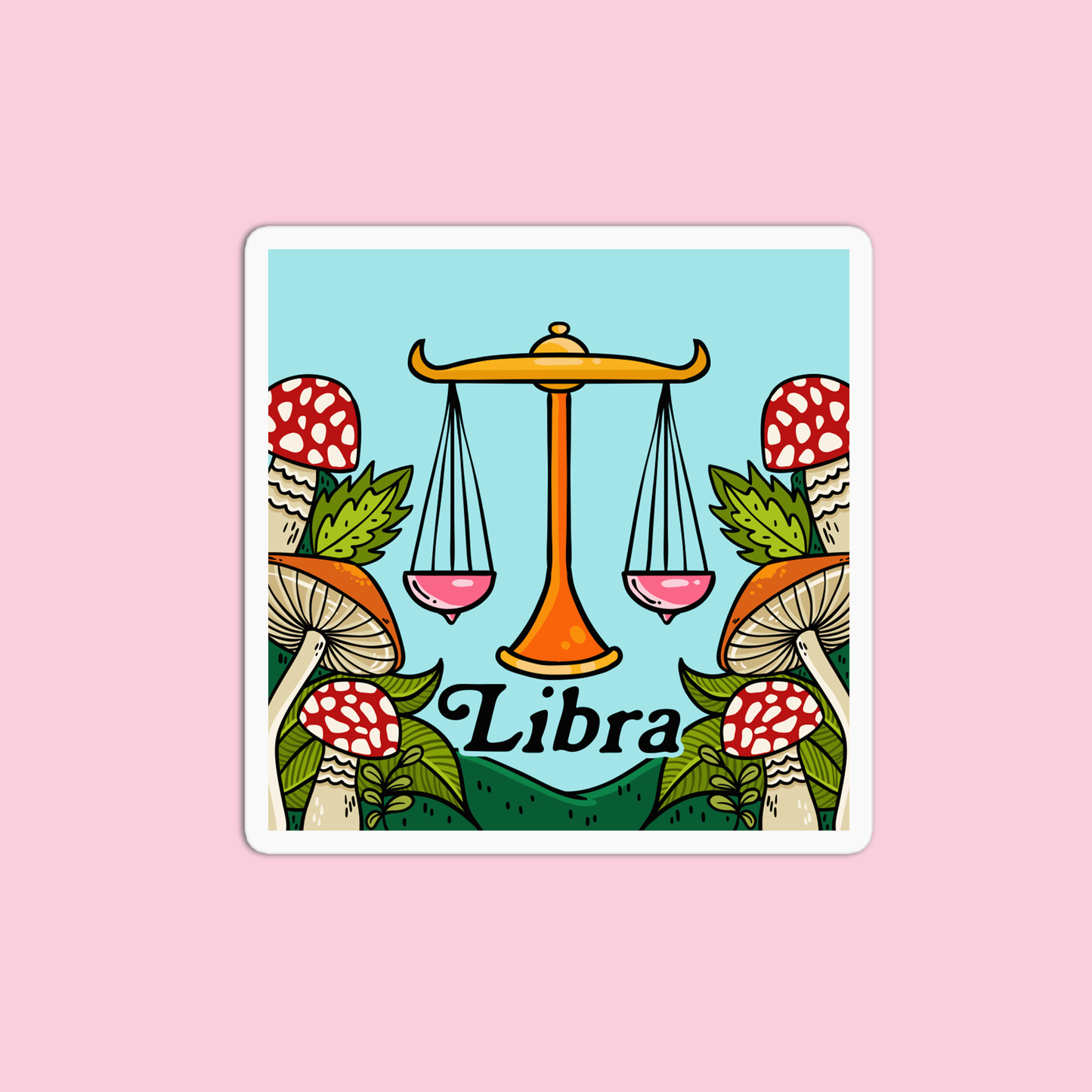 Libra Zodiac Sign Sticker