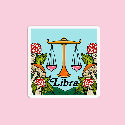 Libra Zodiac Sign Sticker