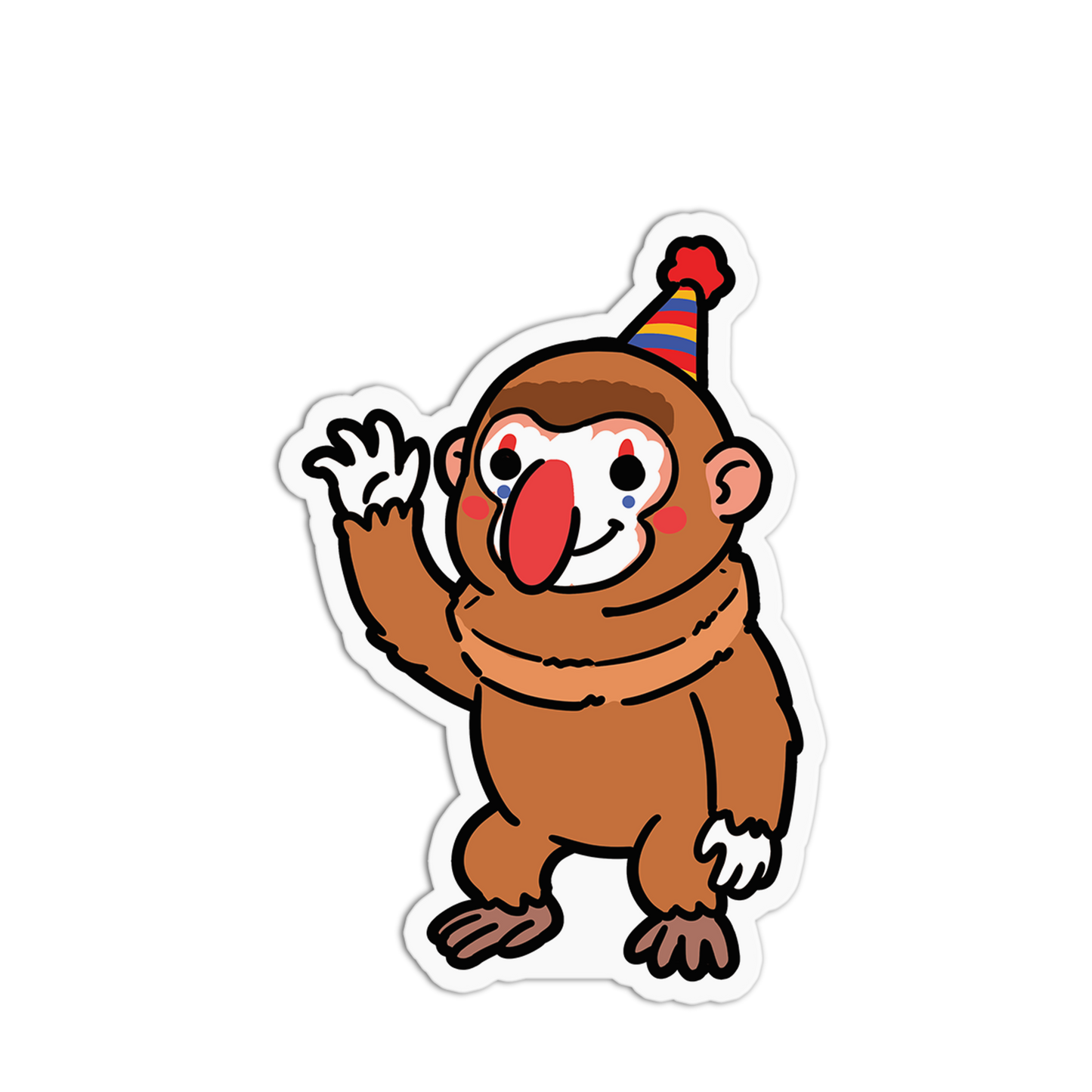 Honk the Clown- Cute Animal Sticker