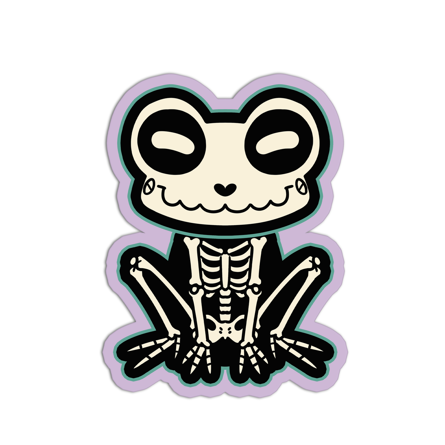 Frog Skeleton Animal Stickers