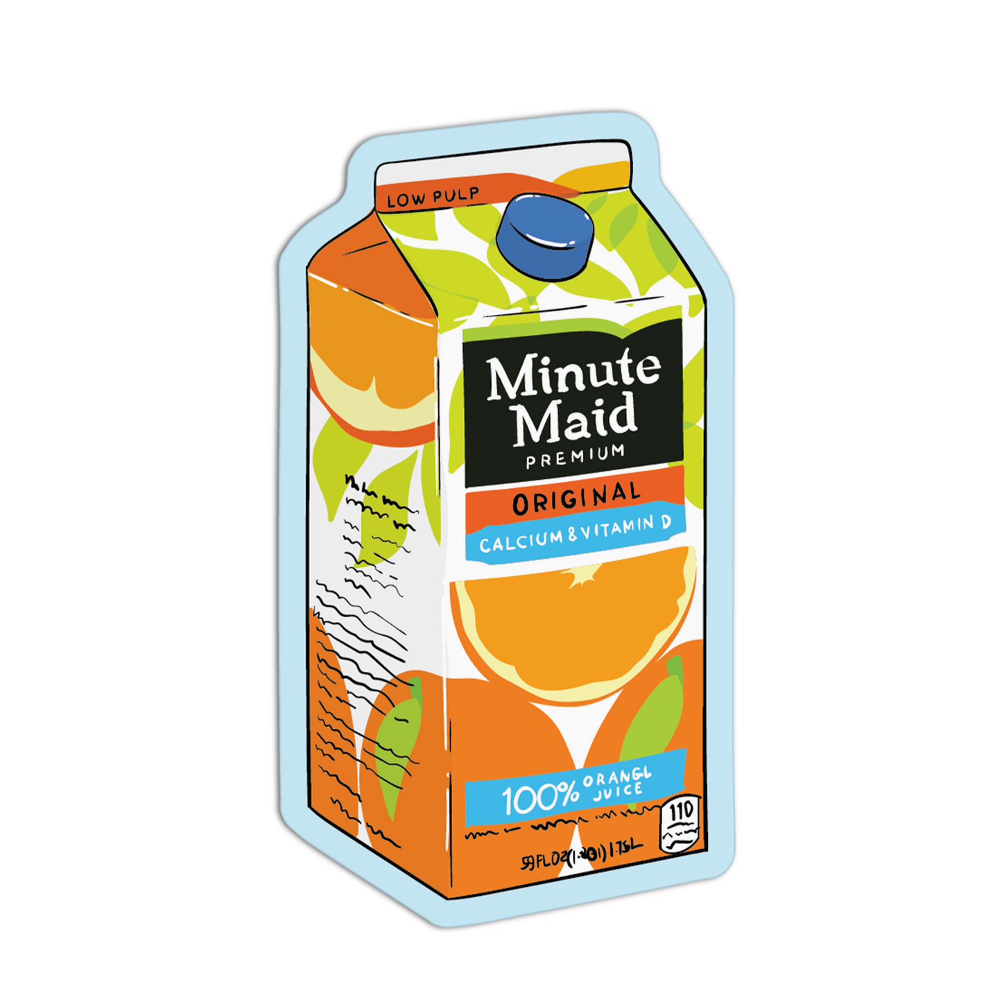Orange Juice Asian Drinks Stickers