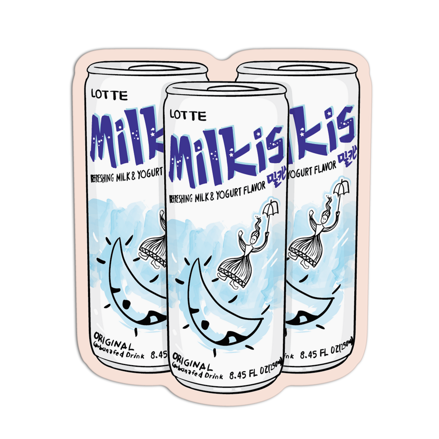 Milky Fizz Asian Drinks Stickers