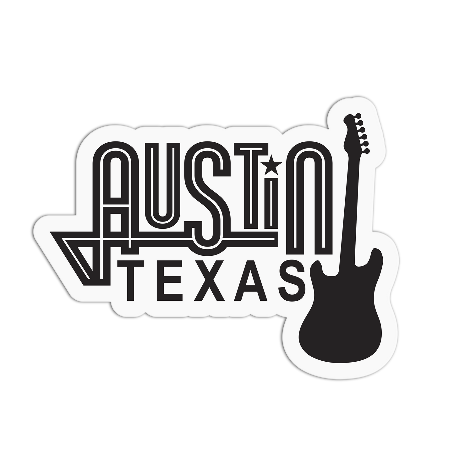 Live Music Austin Travel Stickers