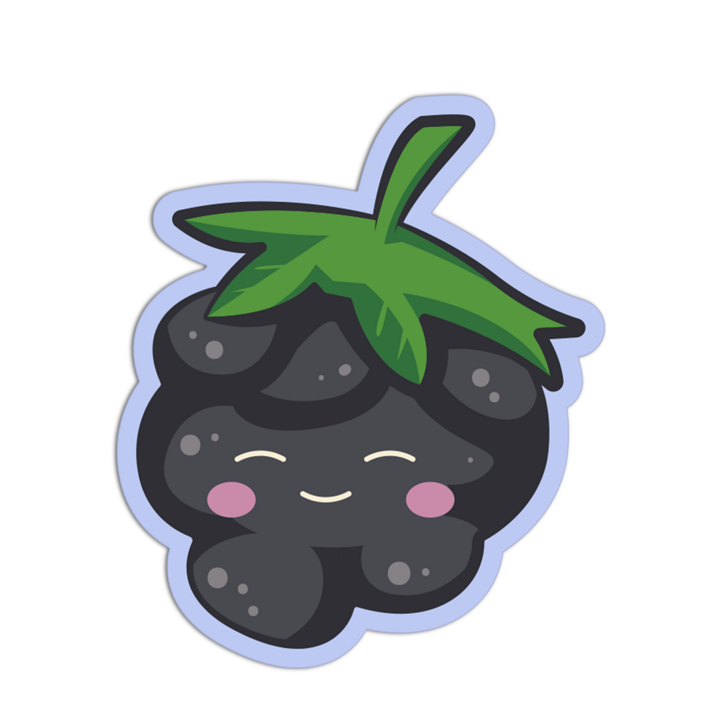 Smiling Blackberry - Berries Stickers