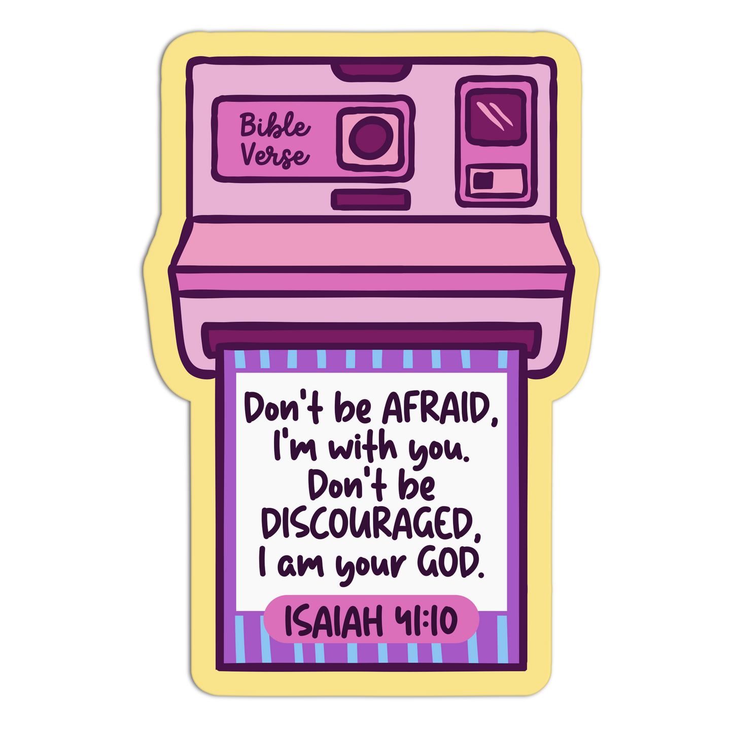 Don't Be Afraid Bible Verses Sticker