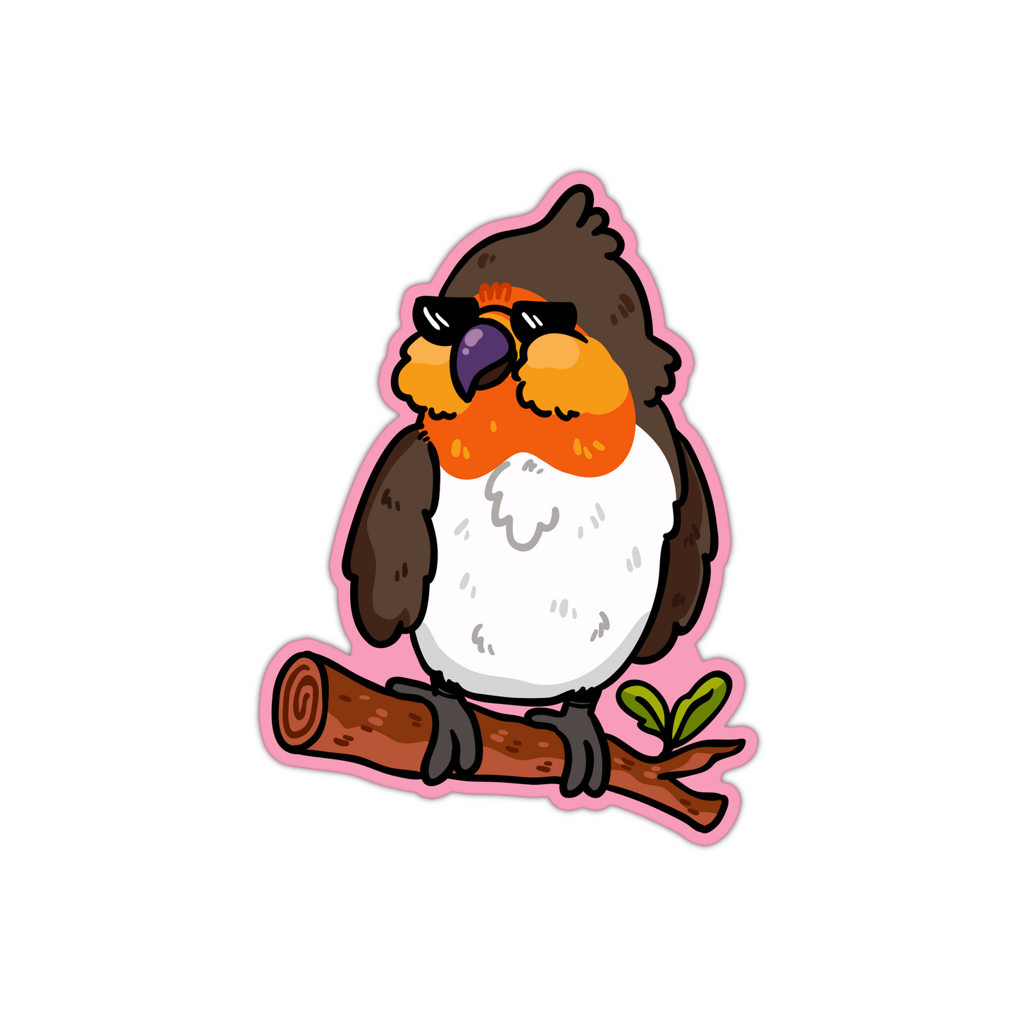 Cool Bird Sticker