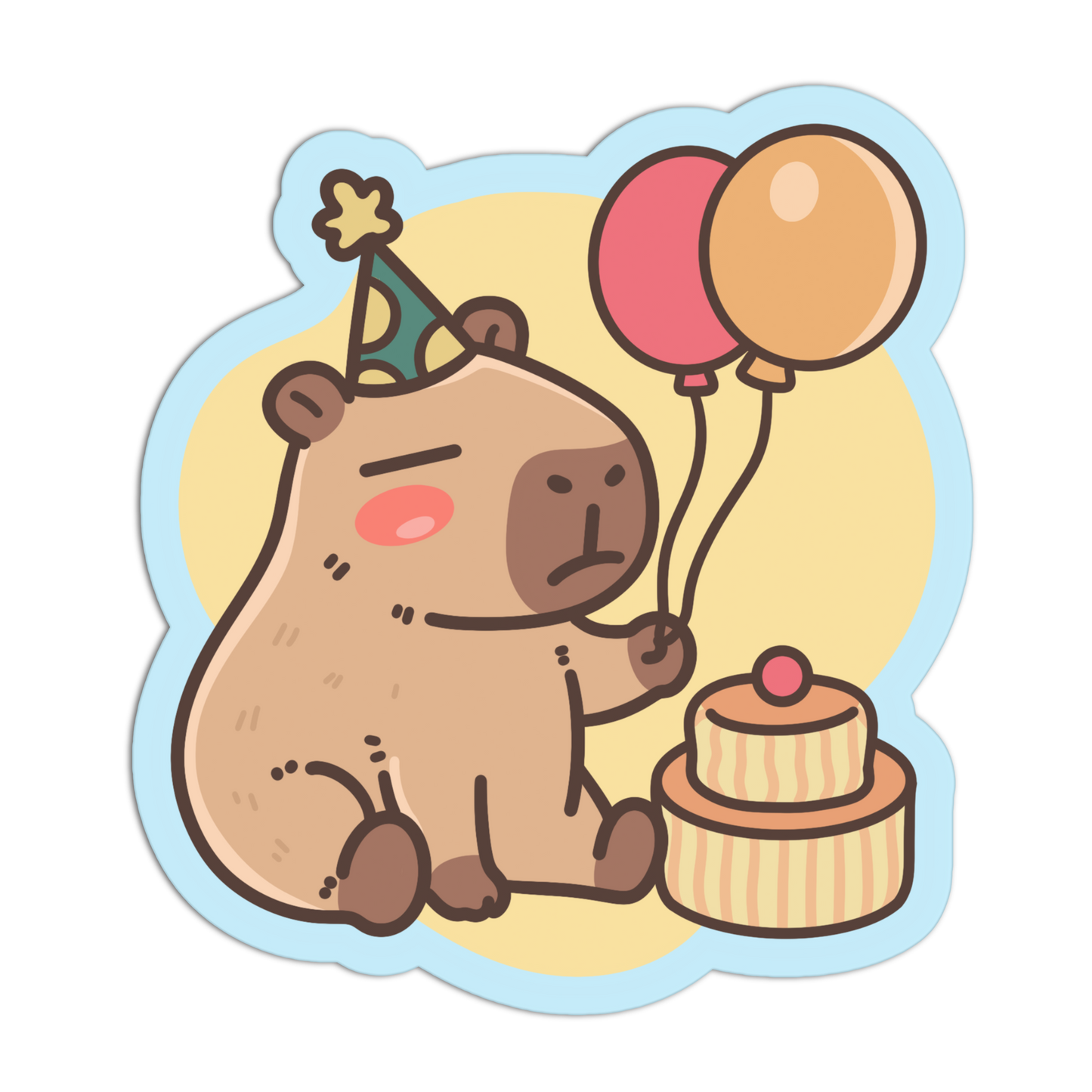 Party Balloon Bored Rodents Sticker