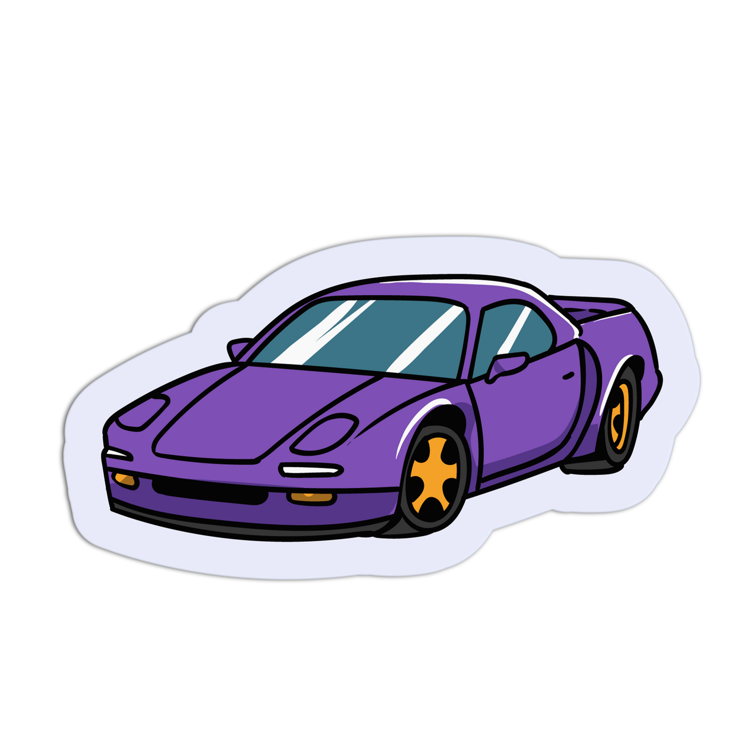 Mazda RX-7 (FD) - Car Meet Sticker