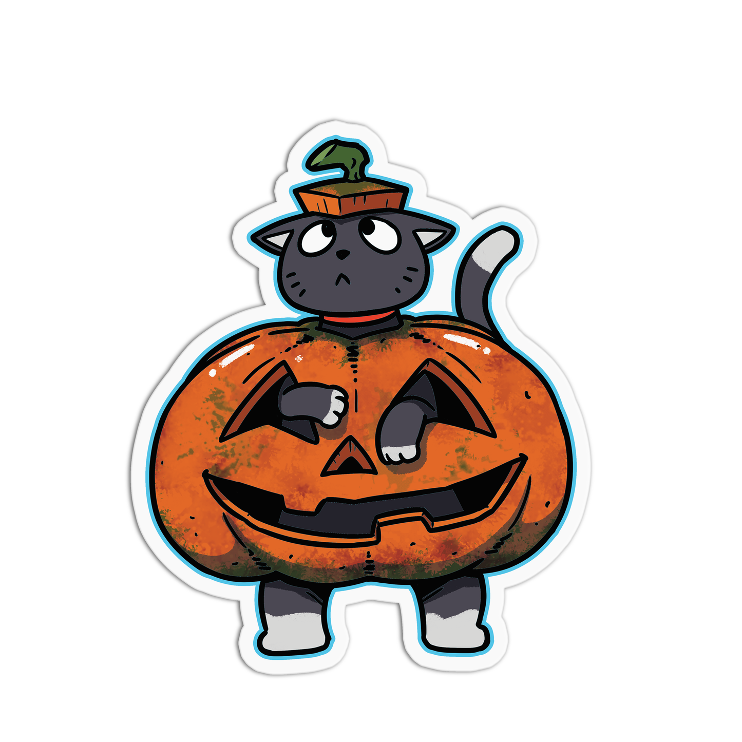 Cat O Lantern Cats Sticker